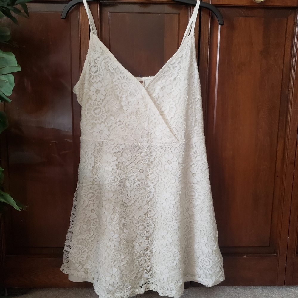 Mossimo white lace mini dress